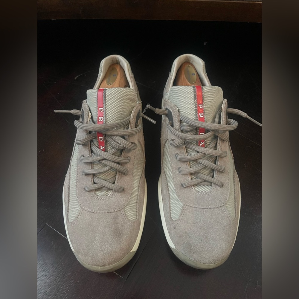 Prada Mens Suede and Nylon sneakers